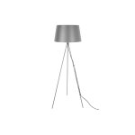 Lampadaire trpied moderne en mtal classy - h. 155 cm - gris