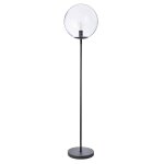 Lampadaire en verre noir h. 160 cm
