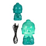 Lampe 8 led usb bouddha bleu 13 cm