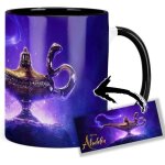 Lampe aladdin intrieur tasse en cramique et poigne noire