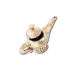 Lampe aladin - ptit clown - plastique dor� vieilli - jaune