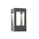 Lampe balise - faro barcelona - agra p 2700k - gris - aluminium - ext�rieur