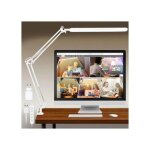 Lampe de bureau led d�architecte avec support pince, r�glable 3 axes, 55 modes 112 led, 38 cm, 2500k ...