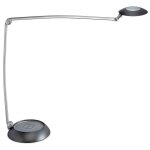 Lampe de bureau led maulspace avec variateur argent / noir