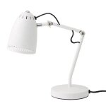 Lampe de bureau r�glable en m�tal blanc