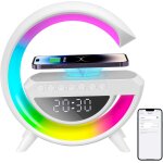 Lampe de charge sans fil, veilleuse rvb multifonctionnelle, station de charge sans fil, haut - parleur ...
