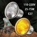 Lampe chauffante pour reptile, e27, 25 / 50 / 75w, uva, chauffage des animaux domestiques, tortue, lzard, ...