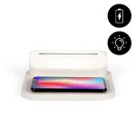 Lampe de chevet et chargeur sans fil rapide - blanc