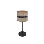 Lampe a poser colet 1xe14 bois noir / gris 43x18x18 cm