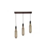 Lampe elio 3xe27 marron / ambre ampoules incluses 24w 3000k 1920lm regx64x8 cm