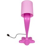 Lampe fantaisie pot de peinture - rose