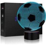 Lampe illusion 3d led ballon de football similaire illusion d'optique veilleuse pour la d�coration de ...