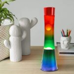 Lampe a lave en verre rainbow