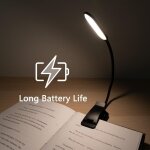 Lampe de lecture rechargeable avec 3 couleurs de lumi�re et variateur