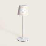 Lampe a poser led portable 3w anisa m�tal avec batterie rechargeable usb jaune