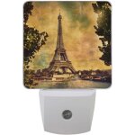 Lampe led vintage tour eiffel enfichable, capteur d'economie d'energie, lampe de chevet pour chambre ...