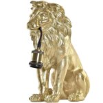 Lampe a poser lion dor� 35. 5 cm