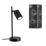 Lampe a poser lirena gu10 max. 7w noir mat m�tal