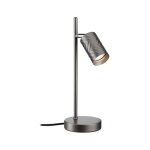 Lampe a poser loreva gu10 max. 7w titanium m�tal