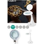 Lampe loupe m�tal de table force de l?objectif 3 + 12 dioptries 6. 5w 585lm blanc led bras pivotant r�glable ...