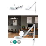 Lampe loupe métal de table force de l?objectif : 3 dioptries 22 w 1000 lm blanc led bras pivotant réglable ... Lampe loupe métal de table force de l?objectif : 3 dioptries 22 w 1000 lm blanc led bras pivotant réglable ...