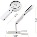 Lampe ? main ou de table 8 led avec lentille 5x / 11x Lampe ? main ou de table 8 led avec lentille 5x / 11x