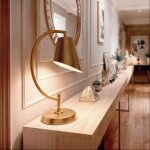 Lampe a poser m�tal edern dor�