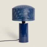 Lampe a poser m�tal kondavil bleu