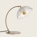 Lampe a poser m�tal et verre shila dor�