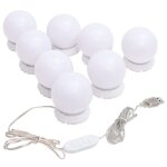 Lampe de miroir avec 8 ampoules led blanc chaud et blanc froid Lampe de miroir avec 8 ampoules led blanc chaud et blanc froid