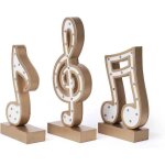 Lampe moderne seinhijo en forme de notes de musique - eclairage d�coratif dor�