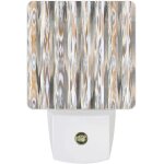 Lampe de nuit gris orange, peinture a l'huile moderne ombr�e, art abstrait, veilleuses lumineuses pour ...