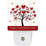 Lampe de nuit a intensite variable en forme de coeur d'amour rouge de saint - valentin, veilleuses led ...
