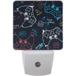 Lampe de nuit led avec manette de jeu coloree, joysticks, capteur d'economie d'energie, lampe de chevet ...