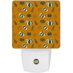 Lampe de nuit pour thanksgiving, automne, citrouille, sarcelle, marron, ferme, rustique, lumineuse, veilleuse ...