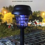 Lampe de pelouse ext��rieure mauve blanche insecticide de tueur de moustique solaire