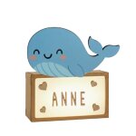 Lampe a poser personnalisable - baleine