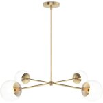 Lampe de plafond globe, design moderne - suy doré Lampe de plafond globe, design moderne - suy doré