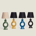 Lampe a poser r�sine dimahis vert
