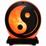 Lampe ronde yin yang en sel de l'himalaya