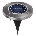 Lampe solaire maclean mce318 ip44 projecteur solaire de jardin, 12 led smd, 4000k, ni - mh 600 mah, 0. ...