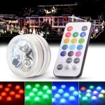 Lampe submersible etanche a motif floral, eclairage pour aquarium, idal pour un vase, une fte, un mariage ...