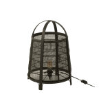 Lampe sur pied en lin style japonais