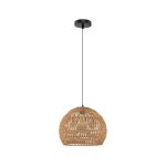 Lampe suspendue boh�me abat - jour 43 x 34 cm hauteur r�glable ambiance chaleureuse style naturel en ...