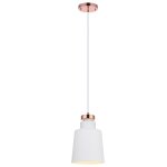 Lampe suspendue lumiere suspension blanche abat - jour cylindrique vn - l00026 - eu