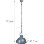 Lampe a suspensions industriel luminaire de plafond gris helloshop26 13 0001376 2
