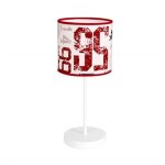 Lampe de table dorsale rouge 1xe14 (�16x38cm)