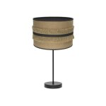 Lampe de table grand natalia 1xe27 noir / sac - noir 62x30x30 cm