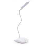Lampe de table led rotative, dimmable, aliment�e par batterie blanc