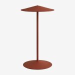 Lampe de table led sans fil en fer emilein rouge argile